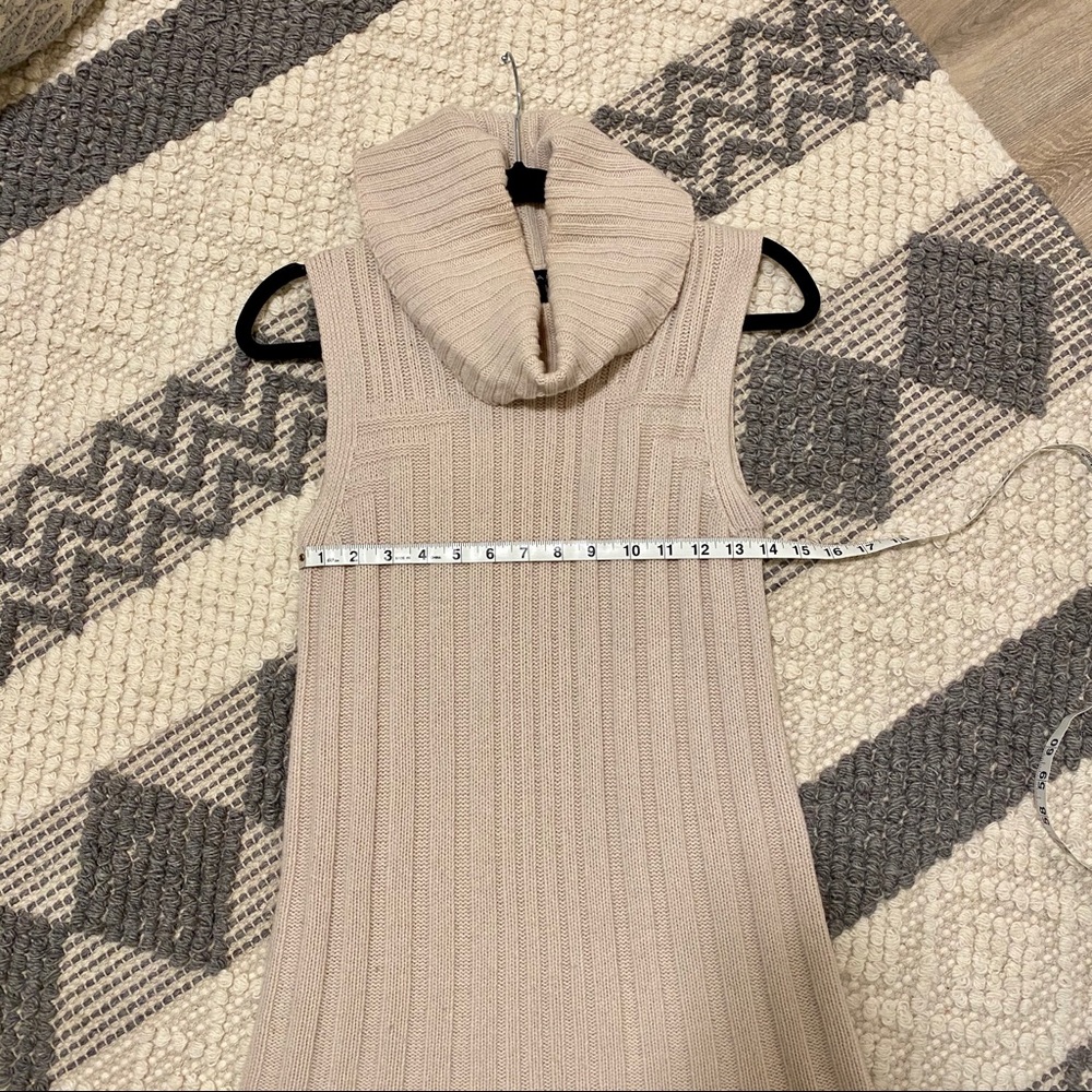 Tahari Sleeveless Cream Cowl Neck Sweater - Picture 5 of 6